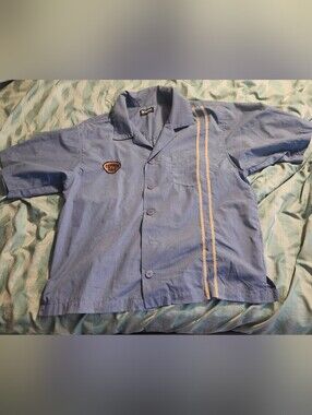 Vintage Corner Gas Blue Work Shirt Men's Size XL Ideal for collectors
